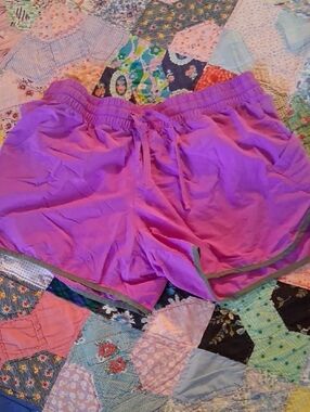 Women’s Drawstring Athletic Shorts in Purple